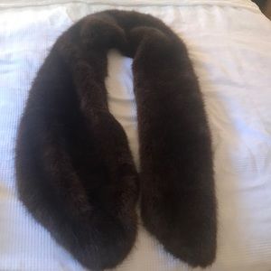 Beautiful faux fur stole /scarf / neck wrap .